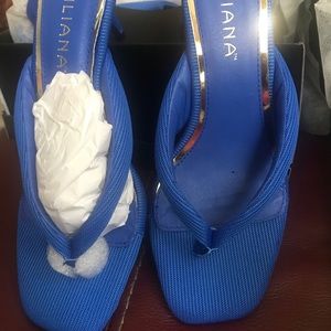 Beautiful .... Blue heeled Sandals